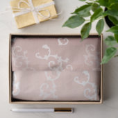  Roos Gold Damask Patroon Tissuepapier (Geschenk)