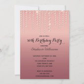 Roos Gold Diamonds Driving Trendy Birthday Kaart (Voorkant)