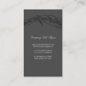 Roos Gold Dipped Feathers Author Elegant Visitekaartje (Achterkant)