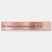 Roos Gold Doctor's Kantoor Deurbord Deurbordje (Voorkant)