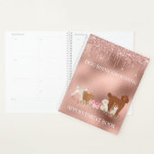 Roos Gold Dog Grooming Glitter Pet Services Planner (Display)