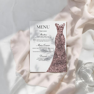 Roos Gold Dress Verjaardagsfeest Vrijgezellenfeest Menu