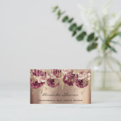 Roos Gold Drip Logo QRCODE voor Event Wedding Plan Visitekaartje (Staand voorkant)