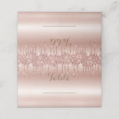 Roos Gold Dripping Glitter Metallic Shine (Buitenkant ongevouwen)