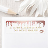 Roos Gold Dripping Make-up Distributeur Reorder Etiket (Insitu)