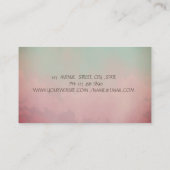 Roos Gold Drips Waterverf Cactus Visitekaartje (Achterkant)