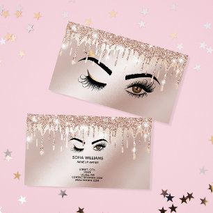 Roos Gold Drives Sparkle Lashes Wink Eye Makeup Visitekaartje