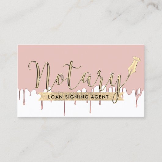 Roos Gold Driving Notional Loan Signing Agent Visitekaartje (Voorkant)