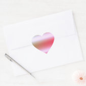 Roos Gold Elegant Blank Sjabloon Hart Sticker (Envelop)