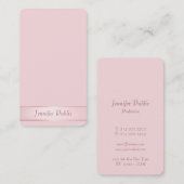 Roos Gold Elegant Calligraphy Script Modern Visitekaartje (Voorkant / Achterkant)