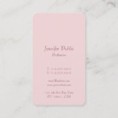 Roos Gold Elegant Calligraphy Script Modern Visitekaartje (Achterkant)