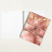 Roos Gold Elegant Stars Monogram Planner (Display)