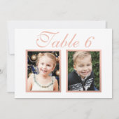 Roos Gold Elegant Weddenschap Tafelnummer (Achterkant)