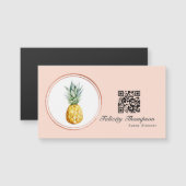 Roos Gold en Blush Pink Event Planner QR Code (Voorkant / Achterkant)