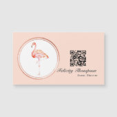 Roos Gold en Blush Pink Event Planner QR Code (Voorkant)