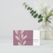 Roos Gold en Blush Roze Abstract Visitekaartje (Staand voorkant)