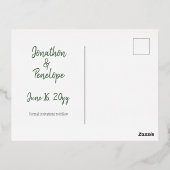 Roos Gold en Greenery Bridesmaid Voorstel Echt Folie Uitnodiging Briefkaart (Achterkant)