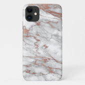 Roos Gold en Marble iPhone Case (Achterkant)