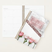 Roos Gold en Roze Flowers Teacher Planner (Display)