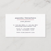 Roos Gold en roze gewas Visitekaartje (Achterkant)