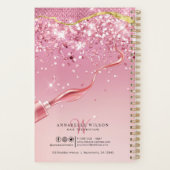 Roos Gold en roze nagels — spaarzaam toegewezen bo Planner (Achterkant)