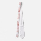 Roos Gold en roze Tegels Stropdas (Achterkant)
