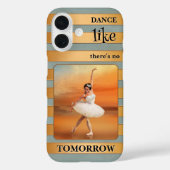 Roos Gold en Sage Gestreepte Danser Telefoonhoes Case-Mate iPhone Case (Achterkant)