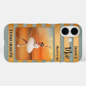 Roos Gold en Sage Gestreepte Danser Telefoonhoes Case-Mate iPhone Case (Achterkant (horizontaal))