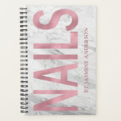 Roos Gold en witte marmerbenodigdheden Planner (Voorkant)