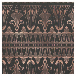 Roos Gold en zwart art Deco Stof