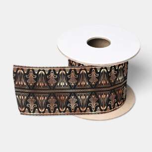 Roos Gold en zwart Floral Art Deco Pattern Lint