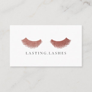 Roos Gold Eyelashes Beauty Sass Visitekaartje