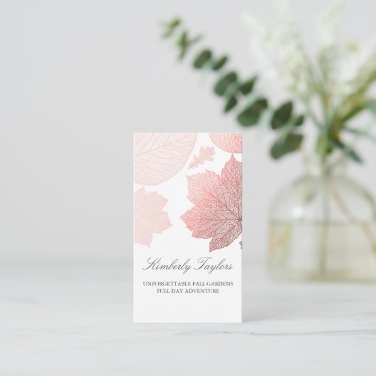 Roos Gold Fall laat elegante tuin achter Visitekaartje (Staand voorkant)