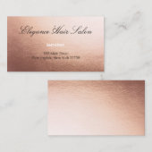 Roos Gold Faux achtergrond visitekaartje (Voorkant / Achterkant)