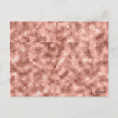 Roos Gold Faux Folie 18e Verjaardag Save The Date Briefkaart (Achterkant)