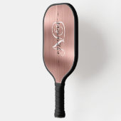 Roos Gold Faux Folie Curly Monogram Pickleball Paddle (Links)