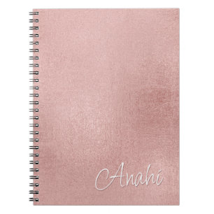 Roos Gold Faux Folie Eenvoudige Minimalistische Aa Notitieboek