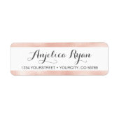 Roos Gold Faux Folie Retour Adres Label (Voorkant)