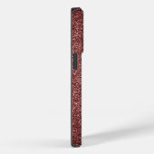 Roos Gold Faux Glitter Monogram Minimalist Sparkly Case-Mate iPhone Case (Achterkant / Rechts)