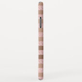 Roos Gold Faux Glitter & Roos Gold Foil Stripes Case-Mate iPhone Case (Achterkant/rechts)