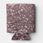 Roos Gold Faux Glitter Sparkles Blikjeskoeler (Achterkant)