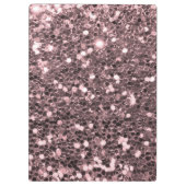 Roos Gold Faux Glitter Sparkles Klembord (Achterkant)