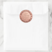 Roos Gold Faux Wax Envelope Seal Monogram Sticker (Tas)