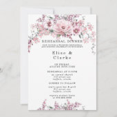 Roos Gold Floral en Eucalyptus repetitie Kaart (Voorkant)