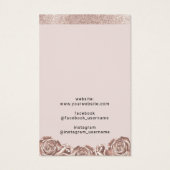 Roos Gold Floral Jewelry's die Ketting weergeven Visitekaartje (Achterkant)