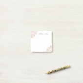 Roos Gold Floral Mandala Post-it® Notes (Op bureau)