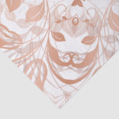 Roos Gold Floral Mandala Tissuepapier (Detail)