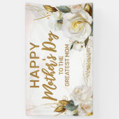 Roos Gold Floral | MOEDERDAG Spandoek (Verticaal)