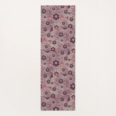 Roos Gold Floral Yogamat (Achterkant)
