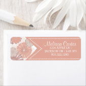 Roos Gold Flower Pattern Etiket (Insitu)